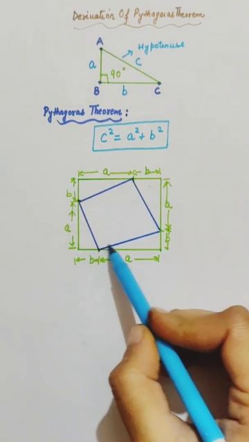 #Derivation of Pythagoras Theorem#Basics of Triangle #short#shorts смотреть онлайн