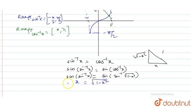 Statement 1. If `sin^-1 x=cos^-1 x, then x= 1/sqrt(2)`, Statement 2. `sin^-1 x+cos^-1 x= pi/2, смотреть онлайн