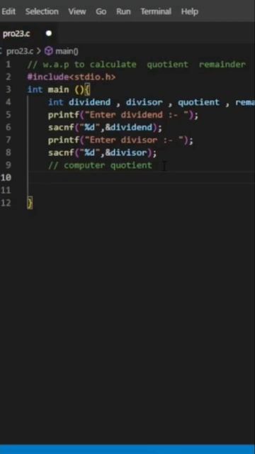 Coding the Division with Remainder: A Step-by-Step Guide in C Language#shortvideo #reels смотреть онлайн