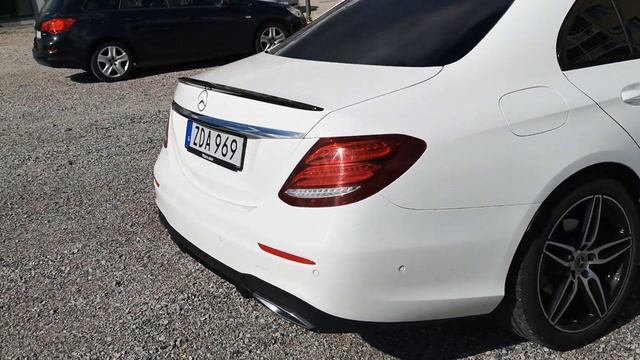 Aftermarket Spoiler on Mercedes E-Class 2018 смотреть онлайн