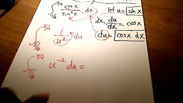 Calc I: Integration by Substitution: Trig functions (let u = sin x) смотреть онлайн