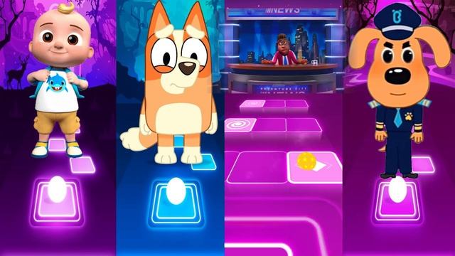 Cocomelon 🆚 Bluey Bingo 🆚 Paw Patrol 🆚 Sheriff Labrador. 🎶 Who Is Best? смотреть онлайн