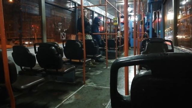 Поездка на БКМ-60102 (борт.№121) маршрут №11, (в парк) смотреть онлайн
