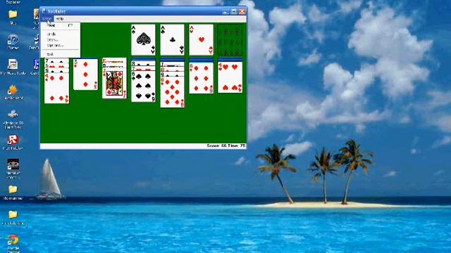 Solitaire on Windows XP Media Center Edition смотреть онлайн