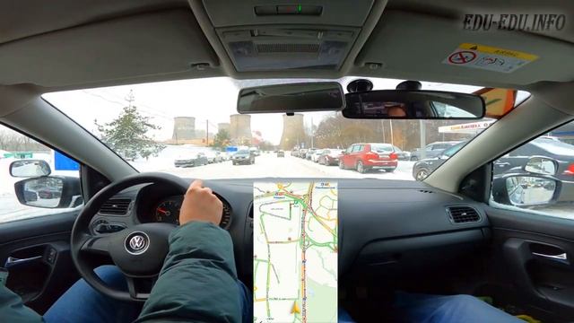 Занятие после получения ВУ, развиваем и совершенствуем навыки вождения в зимнее время. смотреть онлайн