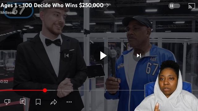 Flash Monet Reacts to MrBeast Ages 1-100 Decide Who Wins $250,000 (Part 1) смотреть онлайн