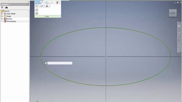 Elipse Ellipse. Parametrics in Inventor. Ecuaciones paramétricas. смотреть онлайн