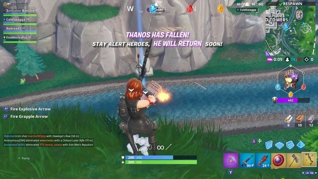 Fortnite double elimination (marvels black widow skin, marvels black widow black bling) смотреть онлайн
