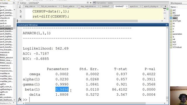 III. 2. Forecasting exchange rates - b) GARCH simulation смотреть онлайн