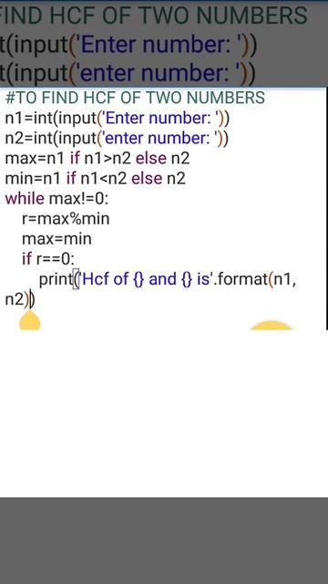 To find hcf of two numbers ||Python || Basics смотреть онлайн