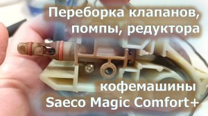 Переборка помпы, клапанов, редуктора кофемашины Saeco Magic Comfort+