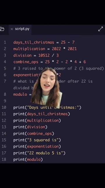 DAY 7 OF 25 DAYS OF CODE | ARITHMETIC OPERATORS #shorts #python #computerscience смотреть онлайн