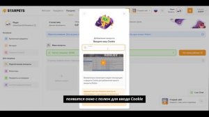 STARPETS гайд по привязке аккаунта через Cookie