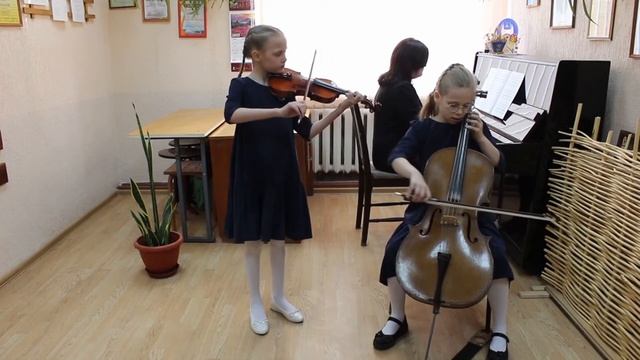 Дуэт Кисель Алина и Кулеш Пелагея, г.Пинск, Беларусь (8-11 лет) - Инструментальное творчество смотреть онлайн