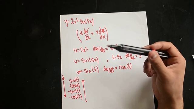 Product Rule: Trignometric Problem 2 with Sin (5x) смотреть онлайн