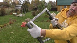 Лучший способ соединить профтрубу. Стальной дровник своими руками  за час. Крепко, ровно, без сварки