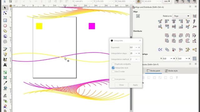 mmm 2021 03 23 16 25 02 Inkscape Interpolation Extension and Adobe Illustrator Blend Options смотреть онлайн