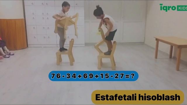 Mental arifmetikada estafetali hisoblash mashg'uloti смотреть онлайн
