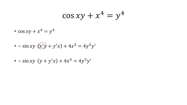 Implicit Differentiation: cos𝑥𝑦+𝑥^4=𝑦^4 смотреть онлайн