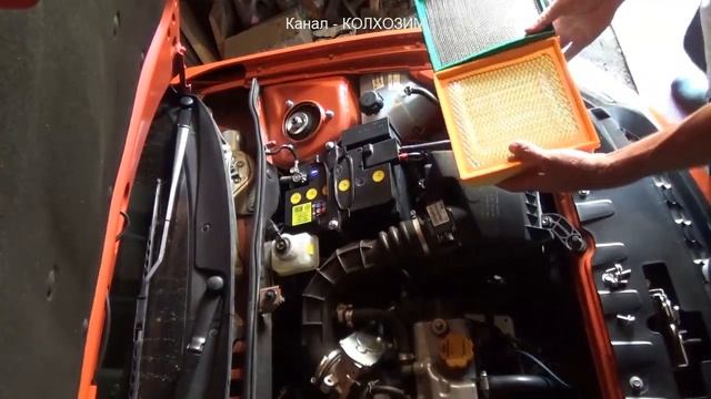 Замена воздушного фильтра на Калине Кросс смотреть онлайн