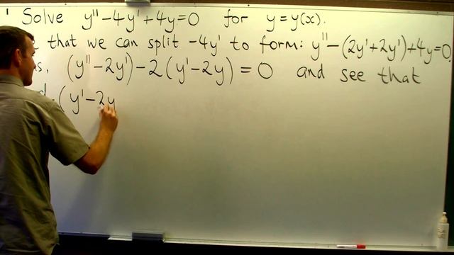2nd order ODE with constant coeffcients: non-standard method of solution смотреть онлайн