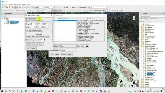 ENVI Tutorial 3: Subset/Clipping Of Raster Image In ENVI 5.3