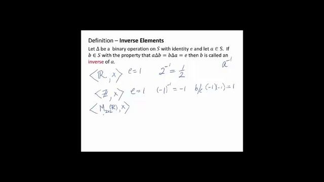 Video 1 Binary Operations, identities and inverses смотреть онлайн