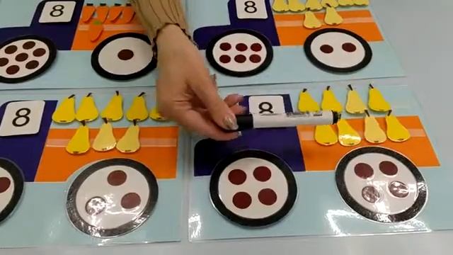 Склад числа "8". Курс «Вчимося граючи». смотреть онлайн