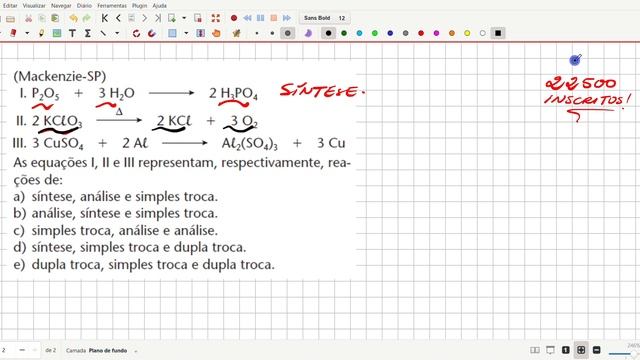 (Mackenzie-SP)I. P2O5 