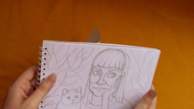 silent art-block sketchbook tour №4 | тихий обзор на артблочный скетчбук №4 смотреть онлайн