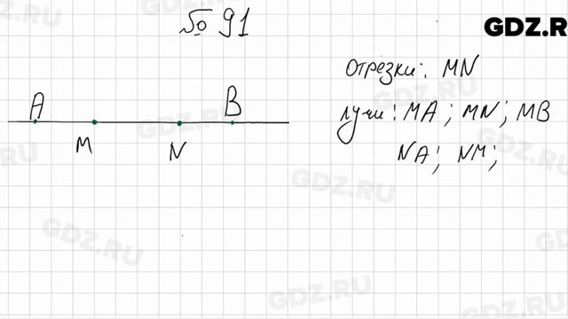 № 91 - Математика 5 класс Мерзляк смотреть онлайн