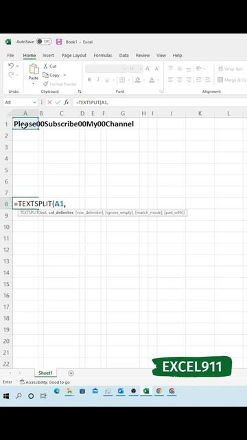 #shorts Text Split Shorts #excel #Textsplit смотреть онлайн