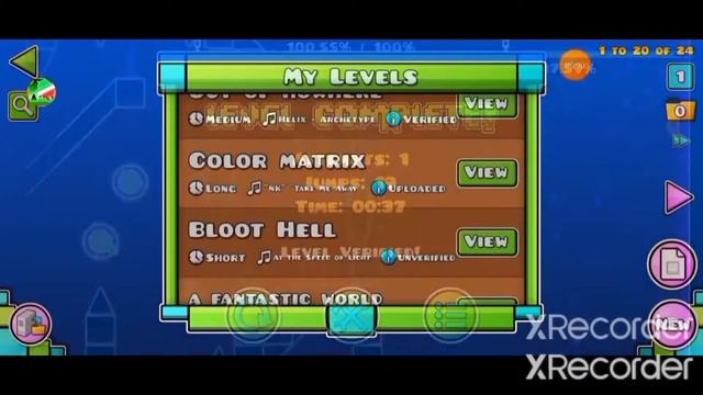 Geometry Dash. Прохождение моих уровней " Out of howhere" и "A fantastic world" (Eng sub) смотреть онлайн