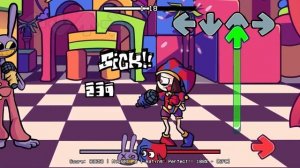 Музыкальная ритм-аркада FNF! Atrocity - Джакс и Помни поют 🎶 (The Amazing Digital Circus)