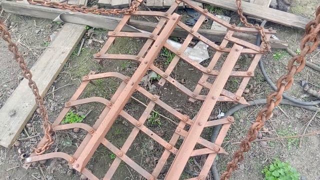 Борона для плуга плн 3-35 на гидроцилиндре. смотреть онлайн