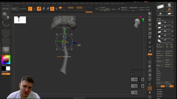 Zbrush - Создаем и подгоняем обмотки #10