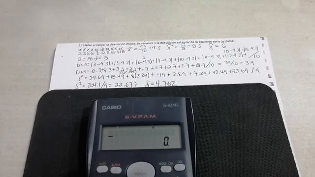 🔵Utiliza la calculadora. Fácil calcula media aritmética y desviación standard más ejemplos. смотреть онлайн
