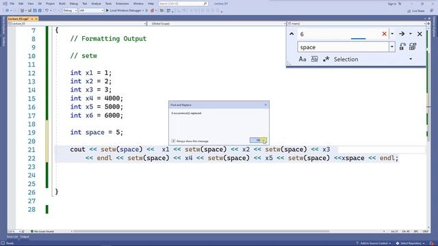 C++ format output, setw(), fixed, setprecision() смотреть онлайн