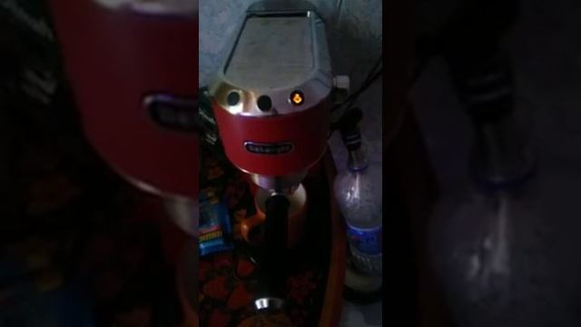 “!Delonghi EC680”.  “!Мигает !лампочка !пара !оранжевый !цвет”.