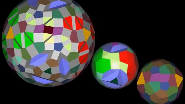 Tetrahedral Goldberg trans-polyhedron(T n, m) смотреть онлайн