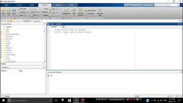 How to create script file in MATLAB смотреть онлайн