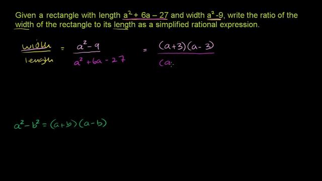 Simplifying rational expressions 1 | Polynomial and rational functions | Algebra II | Khan Academy смотреть онлайн