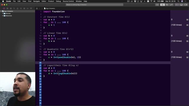 What is Big-O Notation | Swift 5 Xcode 10 смотреть онлайн