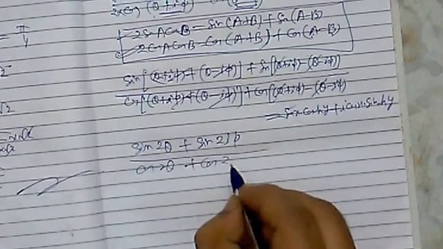 If Tan (θ+i$)=sin (x+iy); Then Prove That  Coth (y).sinh (2$)=cot (x).sin2θ