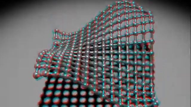 ball and stick mesh animation (anaglyph view) смотреть онлайн