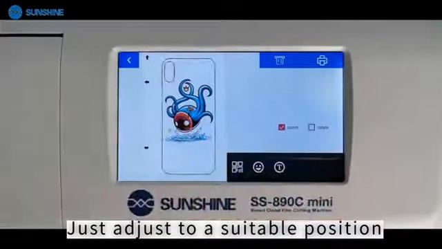 SUNSHINE SS-890C Mini Multifunctional intelligent Cloud Film Cutting Machine Smart WIFIBluetooth