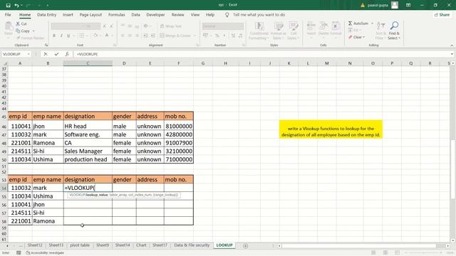 MS Excel- LOOKUP FUNCTION | V LOOKUP & H LOOKUP | Excel Basic to Advance level | Winx Paarul Gupt смотреть онлайн