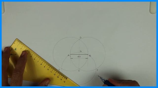 How To Draw A Perfect Pentagon Using 3 Circles -technical Drawing - Engineering Drawing смотреть онлайн