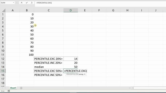 Percentile Mean Average | EXCEL смотреть онлайн