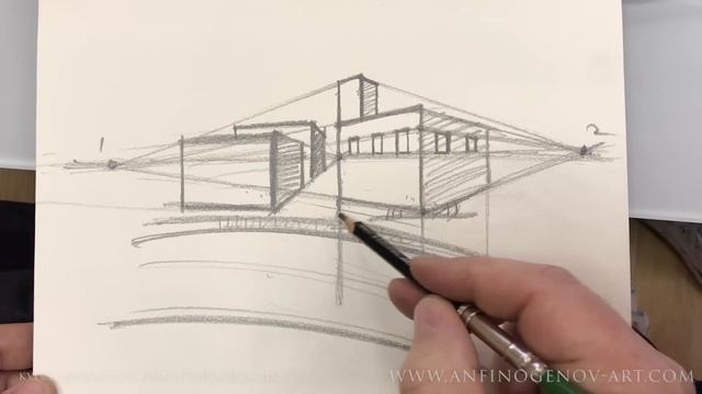 Три вида линейной перспективы.Мастер-класс в 